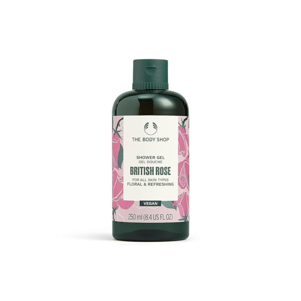 The Body Shop British Rose Shower Gel: A Floral Delight for Energizing Mornings