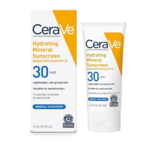 CeraVe Hydrating Mineral Sunscreen SPF 30