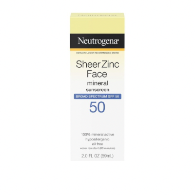 Neutrogena Sheer Zinc Oxide Dry-Touch Sunscreen SPF 50