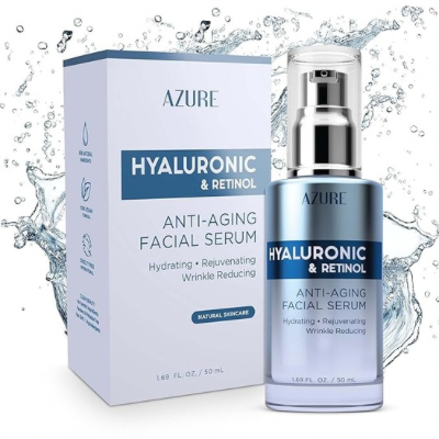 AZURE Hyaluronic & Retinol Anti Aging Facial Serum