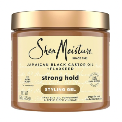 SheaMoisture Strong Hold Gel with Flaxseed & Jamaican Black Castor Oil 